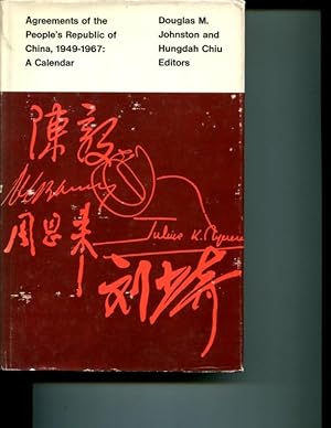 Imagen del vendedor de Agreements of the People's Republic of China, 1949-1967: A Calendar a la venta por Orca Knowledge Systems, Inc.