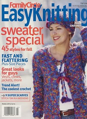 Seller image for FAMILY CIRCLE EASY KNITTING PLUS CROCHET : SWEATER SPECIAL : Fall, 2003 for sale by 100POCKETS