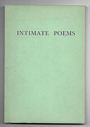 Immagine del venditore per Intimate Poems venduto da The Bookshop at Beech Cottage