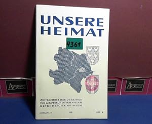 Unsere Heimat. - Jahrgang 41, 1970, Heft 4 - Zeitschrift des Vereines für Landeskunde von Niederö...