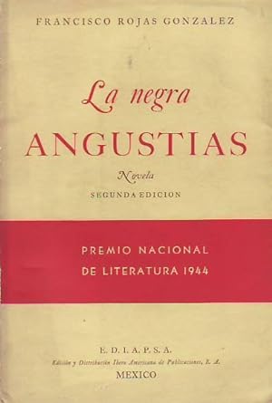 Seller image for LA NEGRA ANGUSTIAS for sale by Librera Torren de Rueda