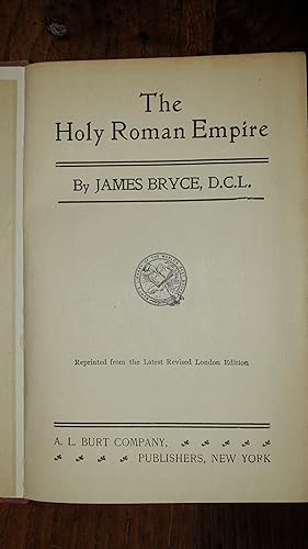 Seller image for The Holy Roman Empire for sale by AHA BOOKS