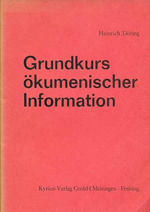 Bild des Verkufers fr Grundkurs kumenischer Information. Sonderdruck aus UNA SANCTA, Zeitschrift fr kumenische Begegnung, 33. Jahrgang/ Heft 2 - Juni 1978. zum Verkauf von Online-Buchversand  Die Eule