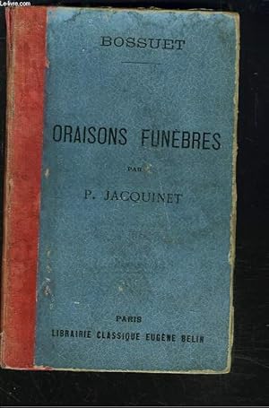 Seller image for ORAISONS FUNEBRES for sale by Le-Livre