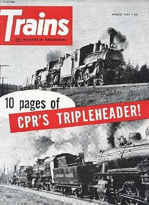 Seller image for TRAINS, THE MAGAZINE OF RAILROADING, VOL. 20, N 10, AUG. 1960 (Contents: STEAM NEWS PHOTOS. IF YOU KNEW KATY. WHAT AILS KATY? STEAMING IN THE RAIN. WEST END STORY, 1. WHAT'S UP WITH THE U25B? PUSH-PULLS FOR PROFIT. ANOTHER OPINION. PHOTO SECTION.) for sale by Le-Livre