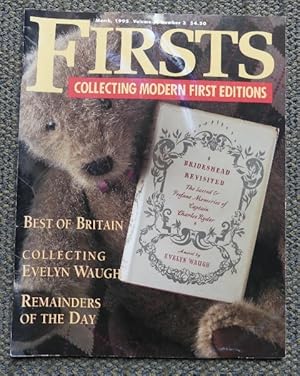 FIRSTS: COLLECTING MODERN FIRST EDITIONS. MARCH, 1995. VOLUME 5, NUMBER 3. (EVELYN WAUGH, EDGAR A...