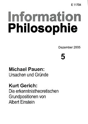 Information Philosophie 5. Dezember 2005.