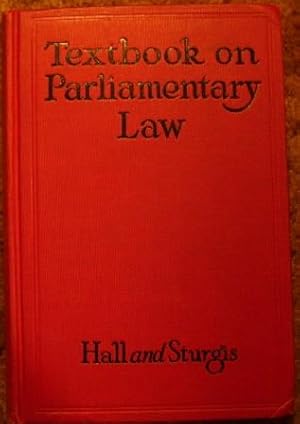 Image du vendeur pour Textbook on Parliamentary Law mis en vente par Wordbank Books