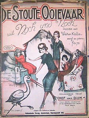 Image du vendeur pour De stoute ooievaar. Hollansche tekst van Chef van Dijk. Zang en piano mis en vente par Paul van Kuik Antiquarian Music