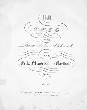 [Op. 49] Grand Trio pour piano, violon & violoncelle. Op: 49