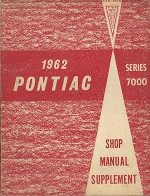 1962 Pontiac 7000 Series Shop Manual Supplement