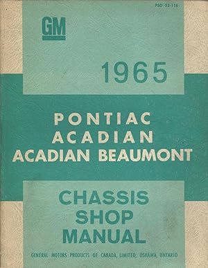 1965 Pontiac, Beaumont and Acadian Chassis Service Manual