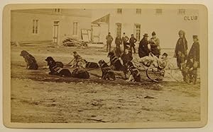 Original Photograph by Duffin and Co. Of a Dogsled and Several Bystanders