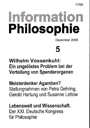 Information Philosophie 5. Dezember 2008.