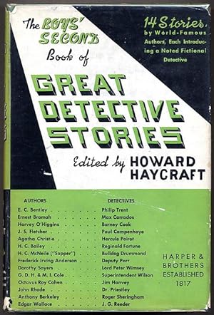 Bild des Verkufers fr THE BOYS' SECOND BOOK OF GREAT DETECTIVE STORIES zum Verkauf von John W. Knott, Jr, Bookseller, ABAA/ILAB