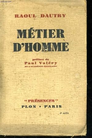 Bild des Verkufers fr METIER D'HOMME zum Verkauf von Le-Livre