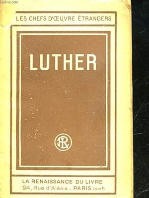 Bild des Verkufers fr LUTHER zum Verkauf von Le-Livre