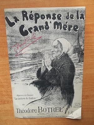 Bild des Verkufers fr LA REPONSE DE LA GRAND'MERE rponse  la chanson "la lettre du Gabier" zum Verkauf von KEMOLA