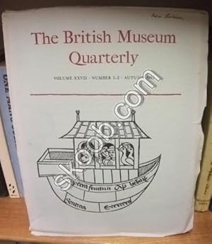 Immagine del venditore per The British Museum Quarterly, Vol. XXVII, Number 1-2, Autumn 1963 venduto da PsychoBabel & Skoob Books