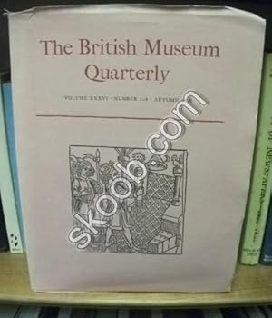 Immagine del venditore per The British Museum Quarterly: Volumes XXXVI, Number 3-4, Autumn 1972 venduto da PsychoBabel & Skoob Books