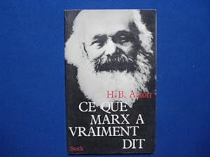 Ce que Marx a vraiment dit - traduit de l'anglais par Anne Laurens