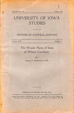 The woody plants of Iowa in winter condition. In 8vo, broch., pp. 109 + 2 plates