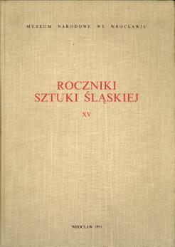 Image du vendeur pour Roczniki sztuki slaskiej XV mis en vente par Antiquariaat Parnassos vof