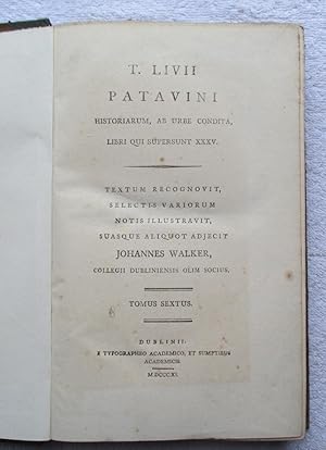 Immagine del venditore per Historiarum, Ab Urbe Condita, Libri Qui Supersunt XXXV - Vol 6 Only venduto da Glenbower Books