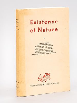 Seller image for Existence et Nature for sale by Librairie du Cardinal
