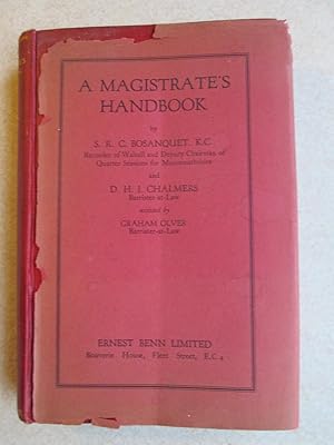 Imagen del vendedor de A Magistrate's Handbook a la venta por Buybyebooks