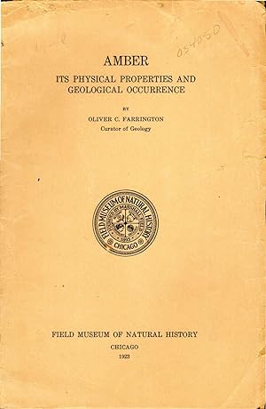 Image du vendeur pour Amber: Its Physical Properties and Geological Occurrence mis en vente par Dorley House Books, Inc.