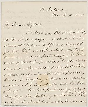 Long autograph letter signed to Colonel William Wylde (Charles, 1804-1870, Secretary to Prince Al...
