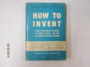 Seller image for How to Invent for sale by Goldstone Rare Books