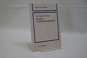 Imagen del vendedor de Kinderhochleistungssport Recht und Sport ; Band 1 a la venta por Antiquariat Wilder - Preise inkl. MwSt.