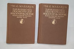 Imagen del vendedor de Zur russischen Geschichts- und Religionsphilosophie. Soziologische Skizzen (Bande I+II) (= Russland und Europa, Studien ber die geistigen Strmungen in Russland, Erste Folge, Erster und Zweiter Band) a la venta por Antiquariat Wilder - Preise inkl. MwSt.