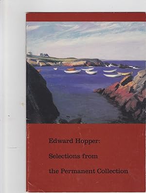 Image du vendeur pour Edward Hopper: Selections from the Permanent Collection. Whitney Museum of American Art. July 21 - November 5, 1989 mis en vente par Meir Turner