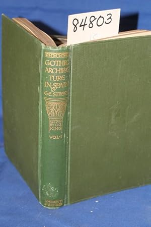 Seller image for Some Account of Gothic Architecture in SPAIN Volume 1 for sale by Princeton Antiques Bookshop