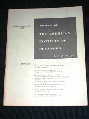 Journal of the American Institute of Planners - Vol XXI No. 2-3 - Spring-Summer, 1955