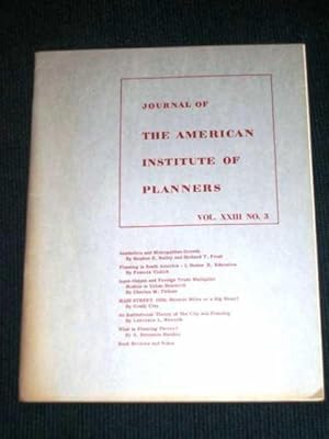Journal of the American Institute of Planners - Vol XXIII No. 3