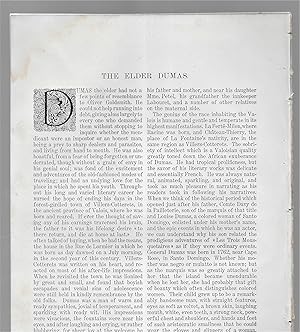Seller image for The Elder Dumas for sale by Legacy Books II