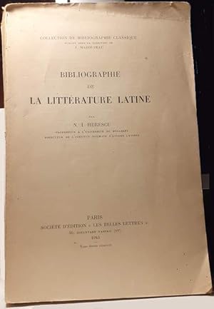 Seller image for Bibliographie de la littrature latine for sale by Calepinus, la librairie latin-grec