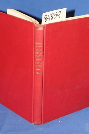 Image du vendeur pour Proceedings of the Grand Royal Arch Chapter of the State of New Jersey 1924 mis en vente par Princeton Antiques Bookshop