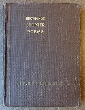 Image du vendeur pour Browning's Shorter Poems mis en vente par Faith In Print