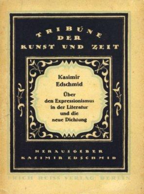 Bild des Verkufers fr ber den Expressionismus in der Literatur und die neue Dichtung. zum Verkauf von Antiquariat Frank Albrecht (VDA / ILAB)