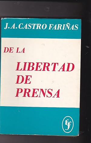 Seller image for De la libertad de prensa for sale by LIBRERA GULLIVER