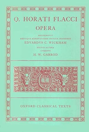 Q. Horati Flacci Opera