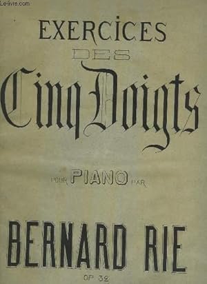 Seller image for EXERCICES DES CINQ DOIGTS POUR PIANO. for sale by Le-Livre