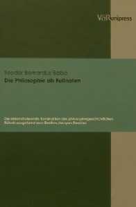 Die Philosophie als Fussnoten