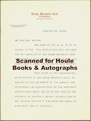 Typed Letter Signed