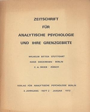Imagen del vendedor de Zeitschrift fr analytische Psychologie und ihre Grenzgebiete. 2. Jahrgang, Heft 2, Januar1972 a la venta por PRISCA